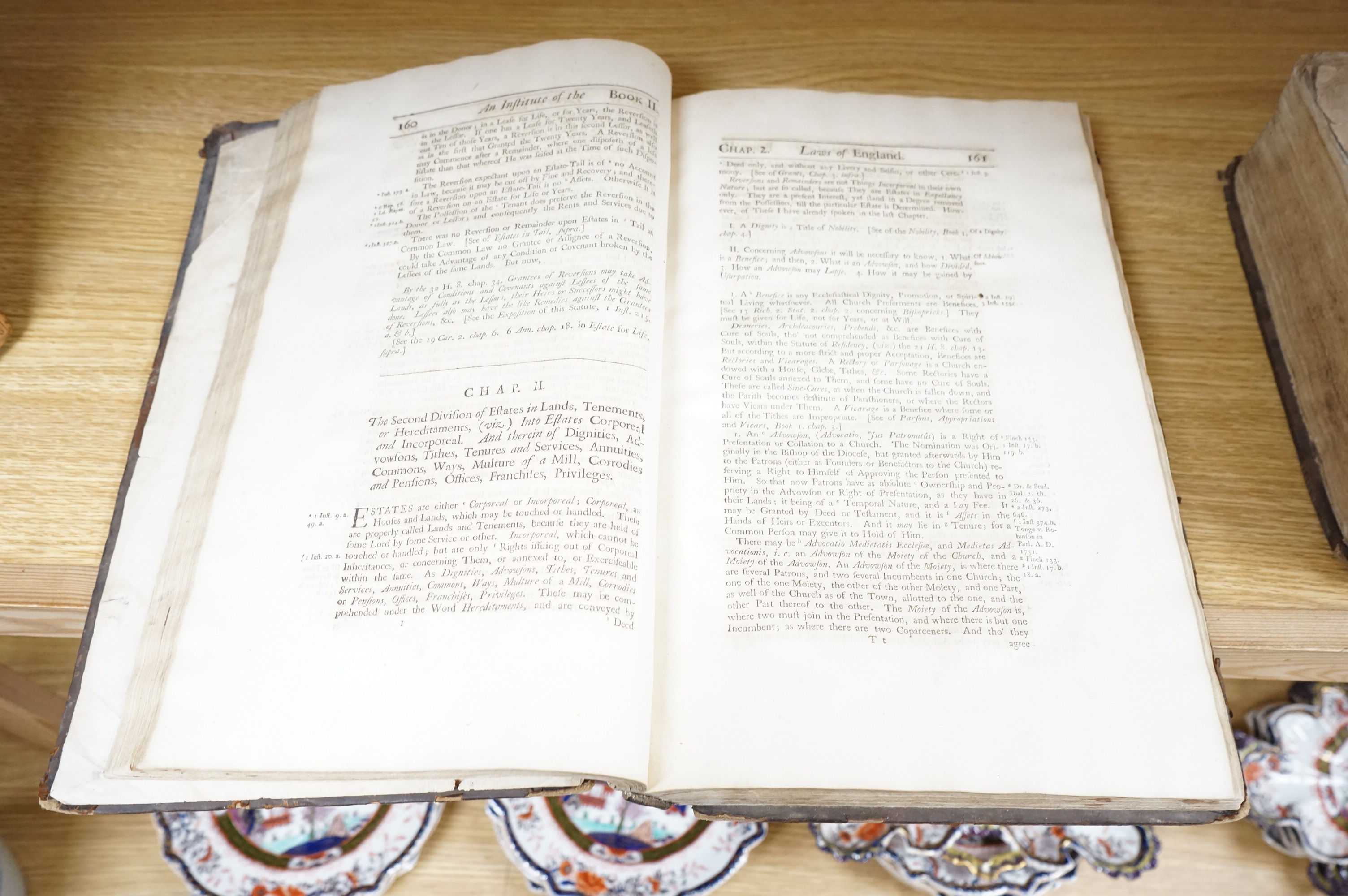 Wood, Thomas - An Institute of the Laws of England ... 8th edition, with great additions ... contemp. calf, folio. 1754